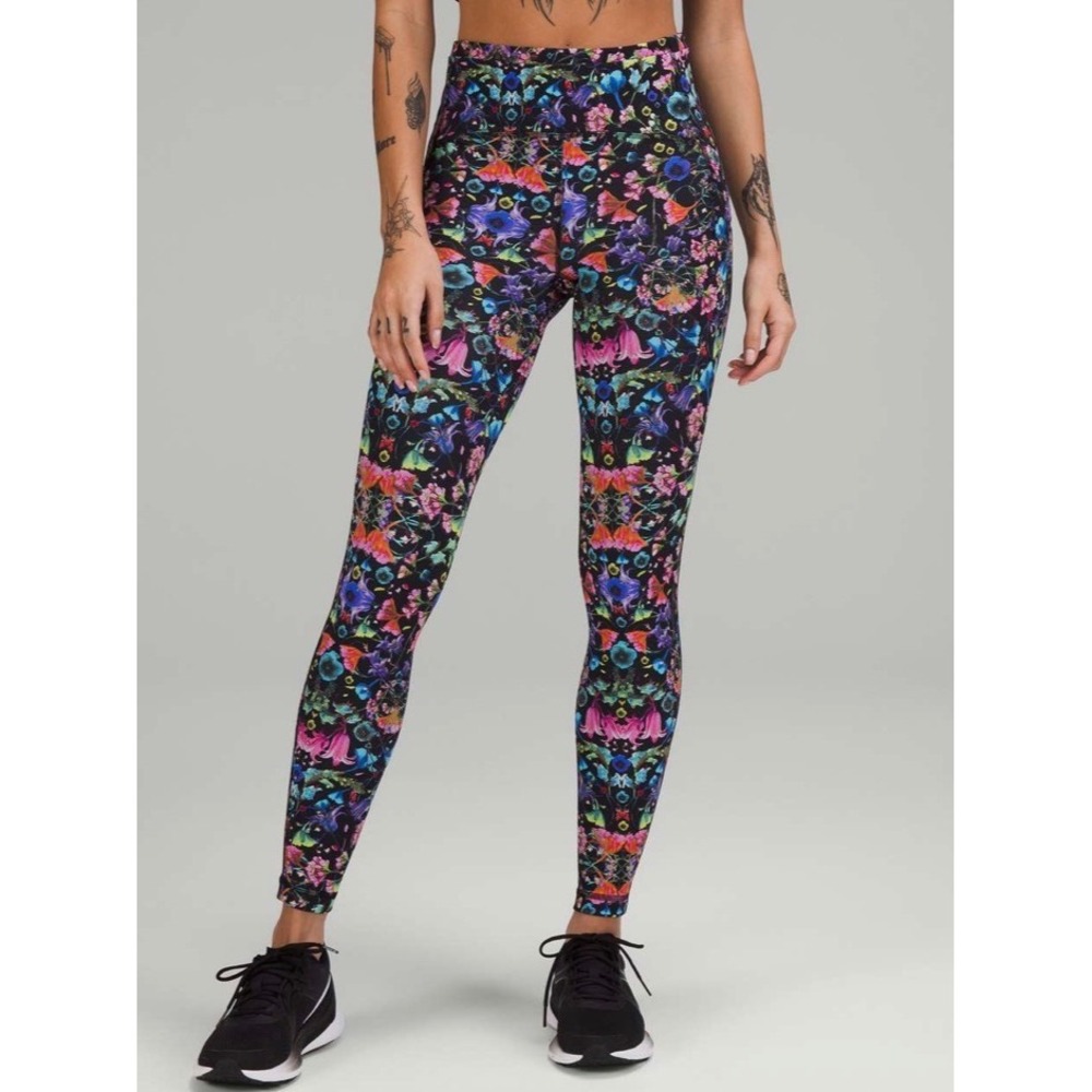 Lululemon Swift Speed HR 28" Leggings Flowerscope 8 M